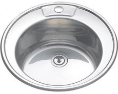 Мойка из нержавейки врезная 490 х 490